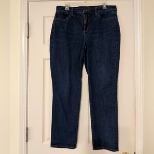 NYDJ Dark Blue Straight Leg Jeans